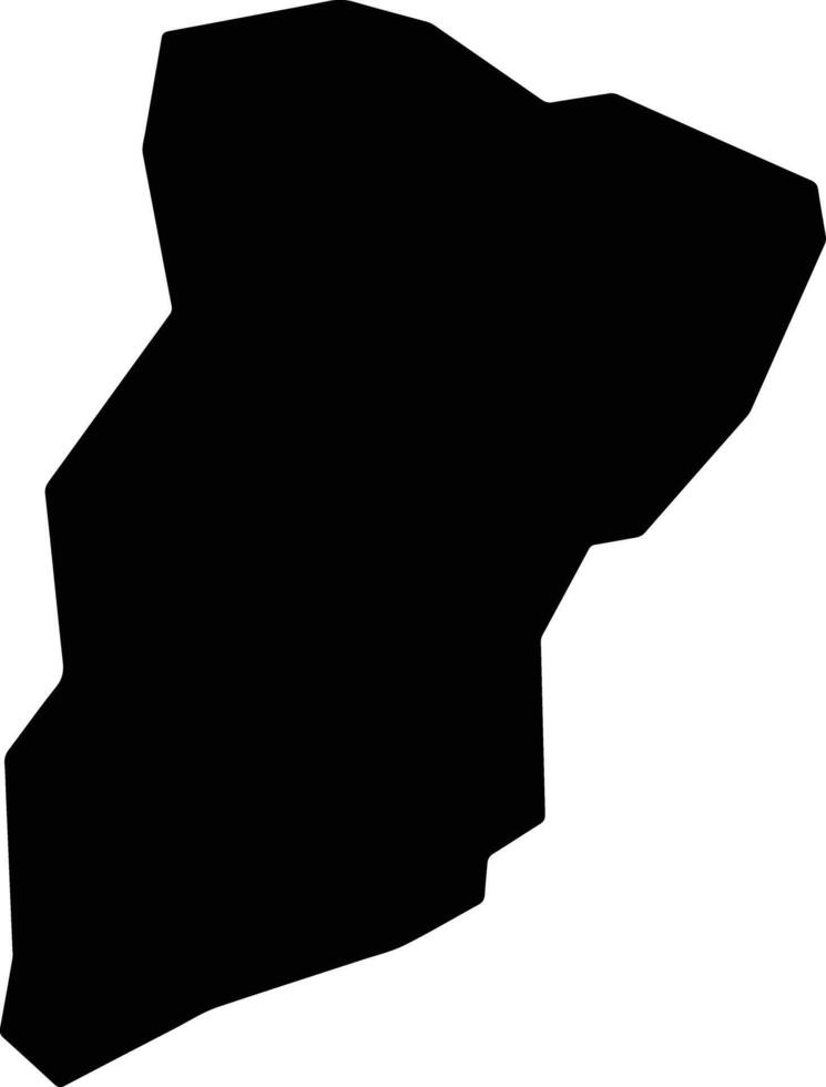 Ayamelum Nigeria silhouette map vector