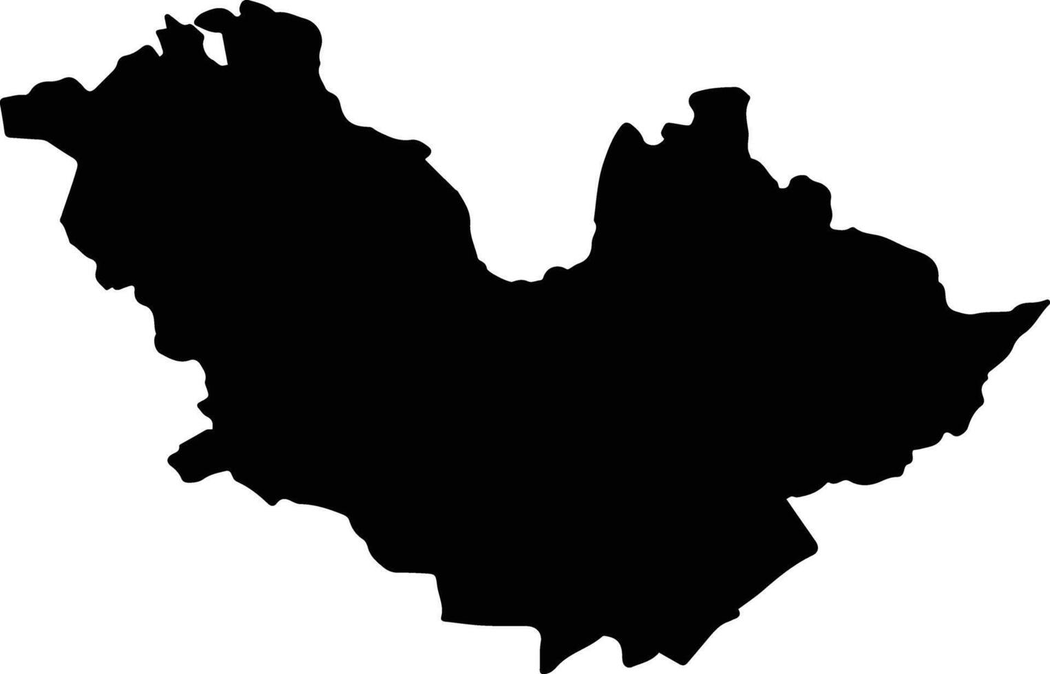 Ayensuano Ghana silhouette map vector