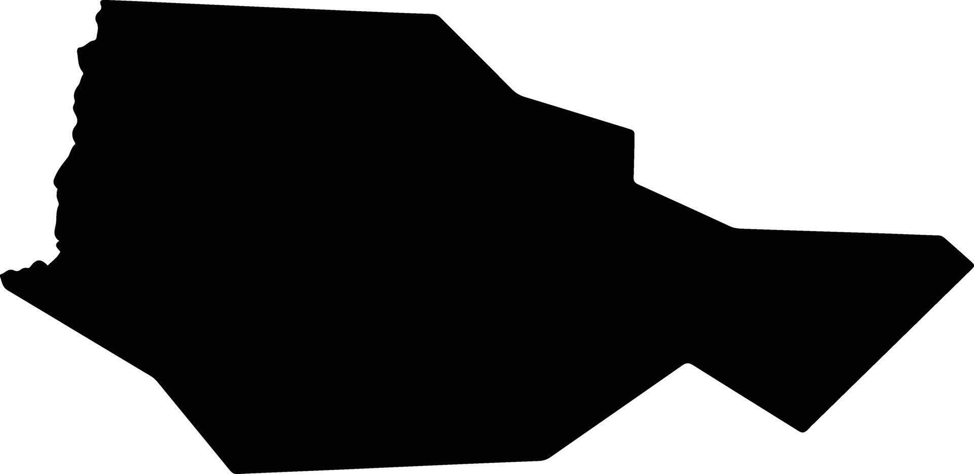 Ayivu Uganda silhouette map vector
