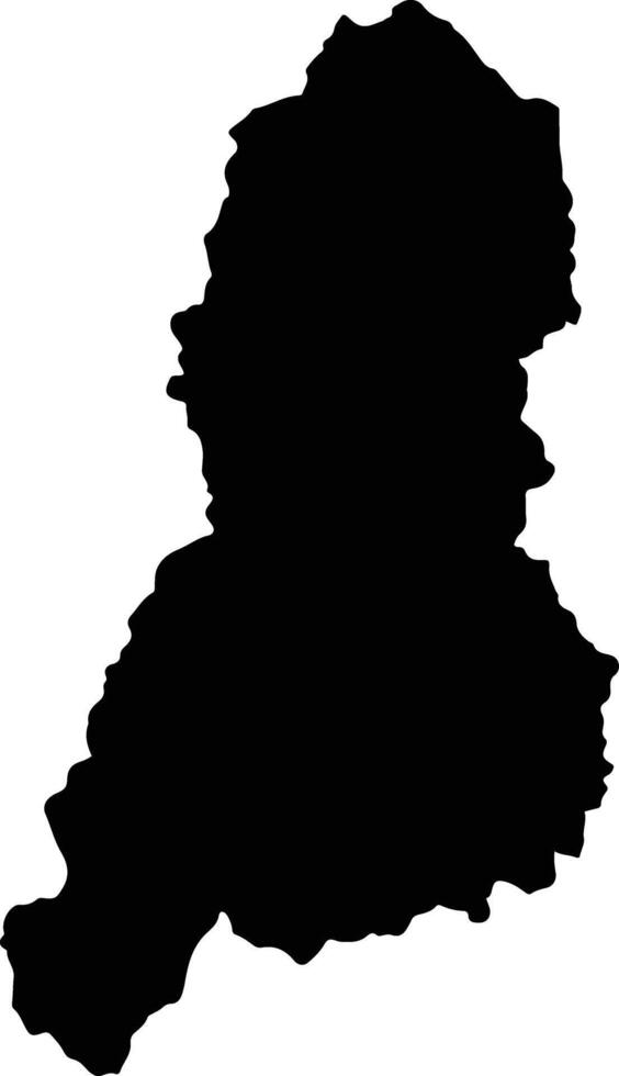 Aymaraes Peru silhouette map vector