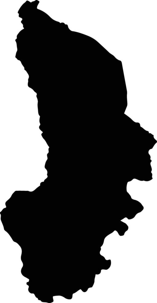 Ayopaya Bolivia silhouette map vector