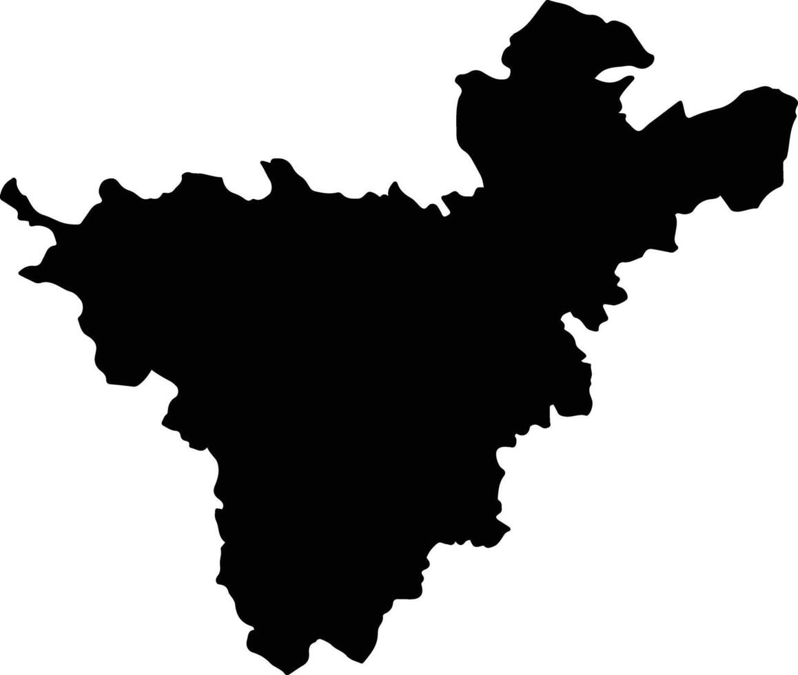 Ayutla Mexico silhouette map vector