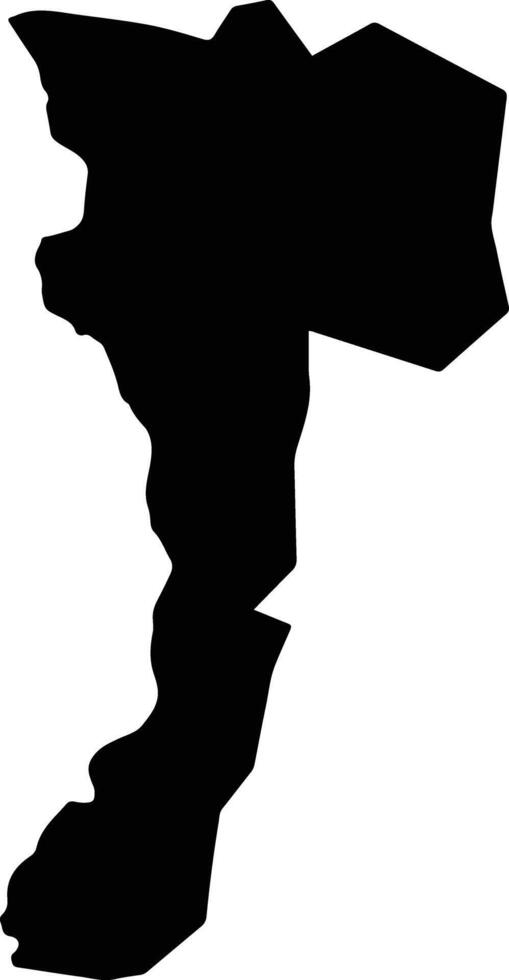 Ayutla Guatemala silhouette map vector