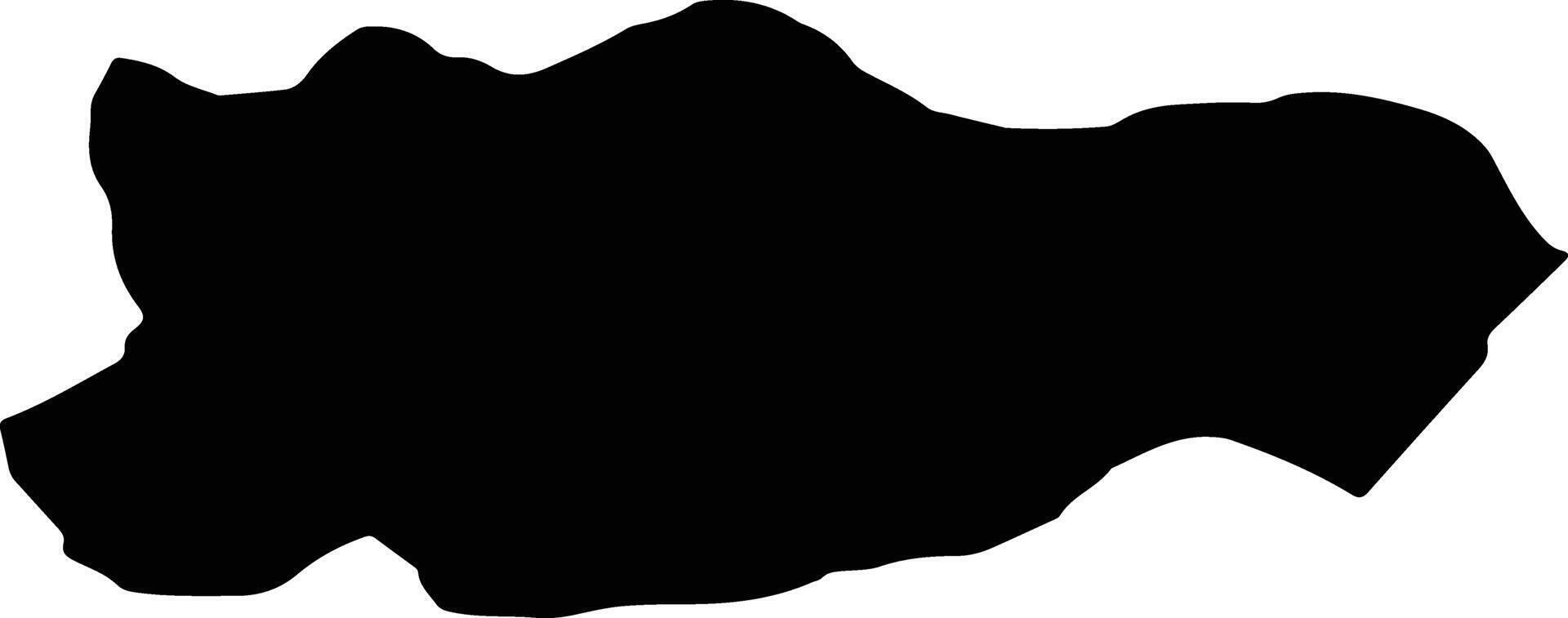Az Zarqa Jordan silhouette map vector