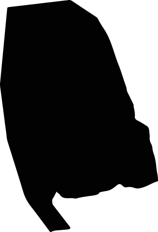 Az Zulfi Saudi Arabia silhouette map vector