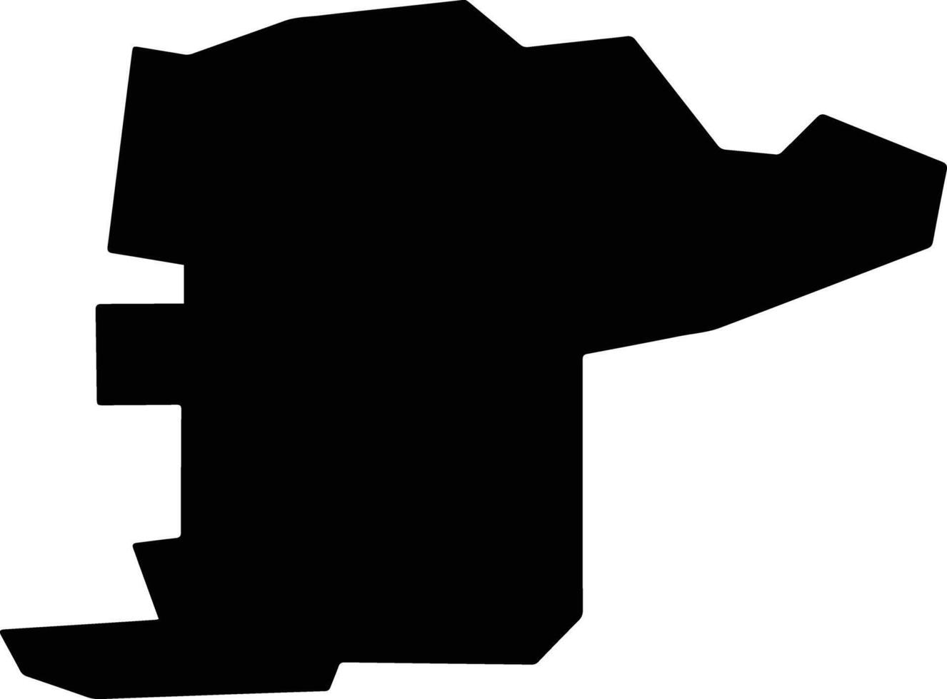 Azov Russia silhouette map vector