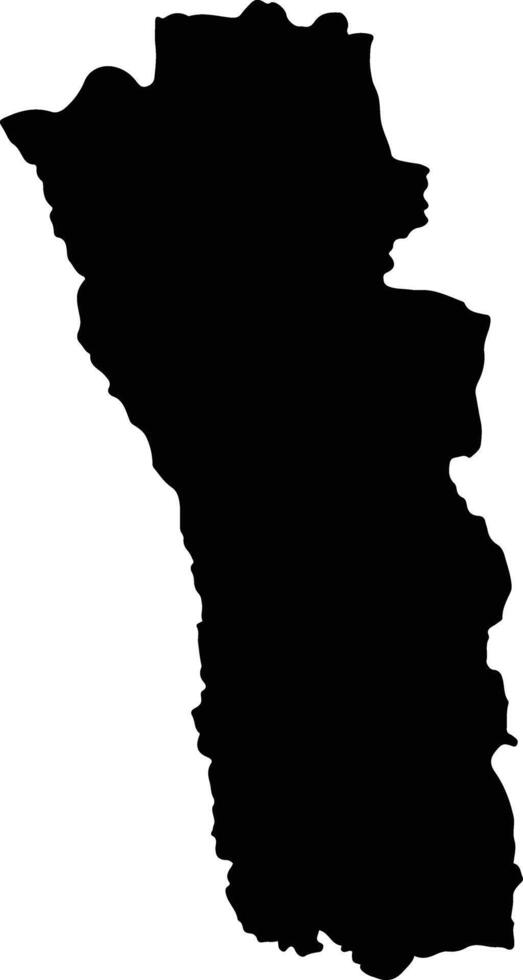 Azurduy Bolivia silhouette map vector