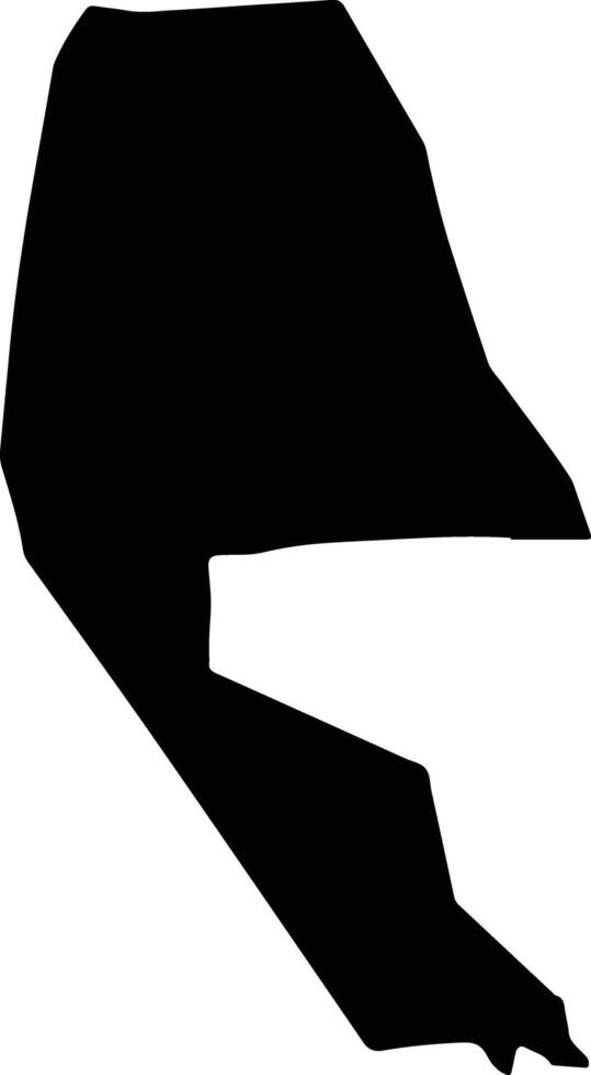 Babadayhan Turkmenistan silhouette map vector