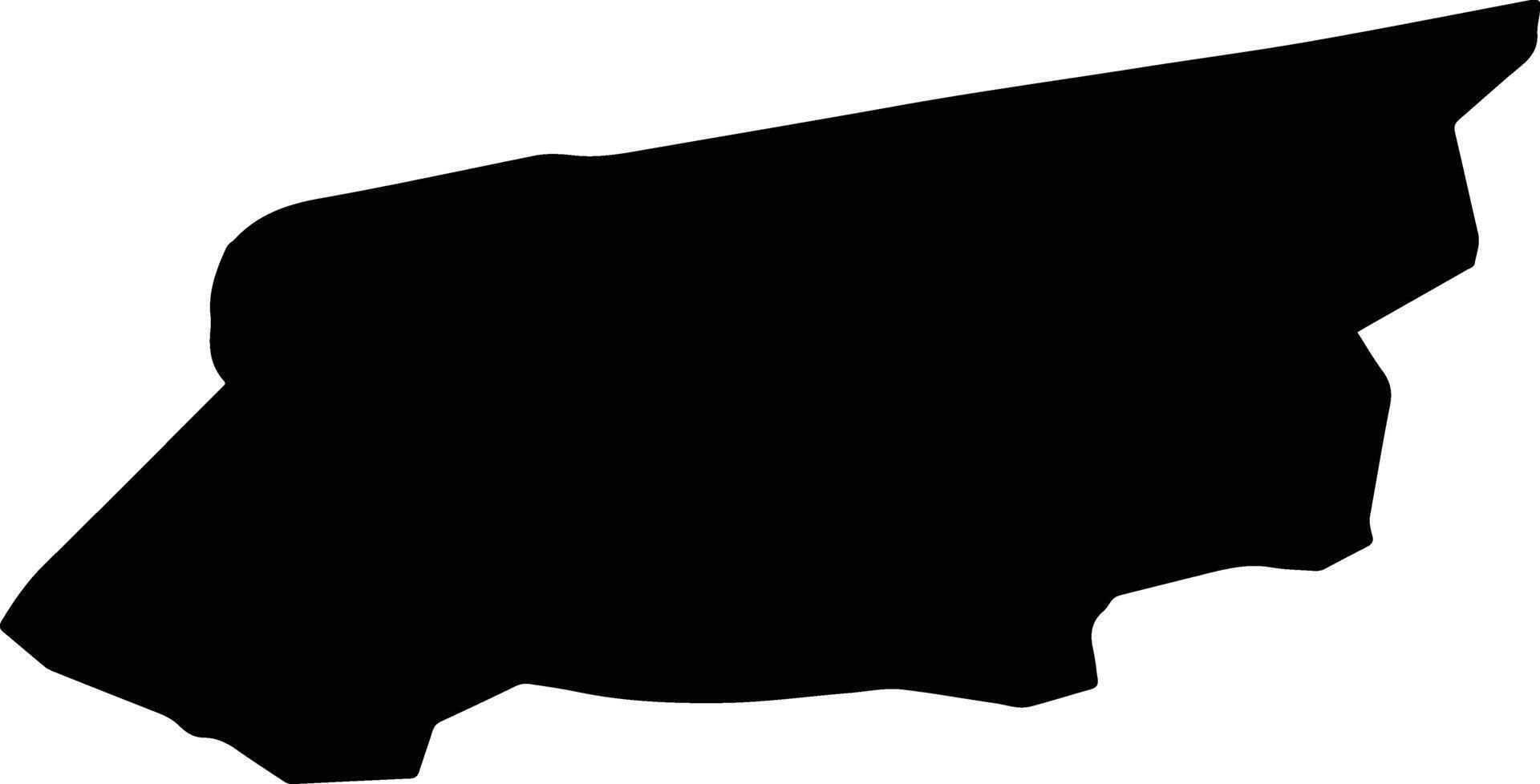 Babolsar Iran silhouette map vector