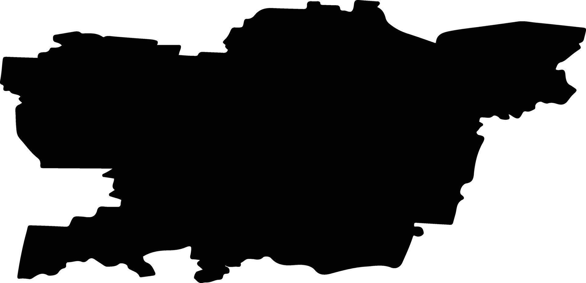 Babushkinsky District Russia silhouette map vector