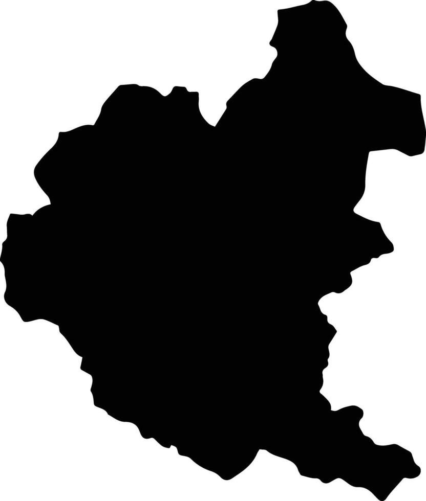Bac Ha Vietnam silhouette map vector