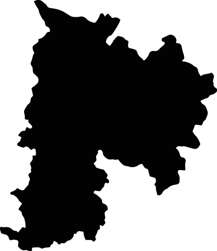 Bac Quang Vietnam silhouette map vector
