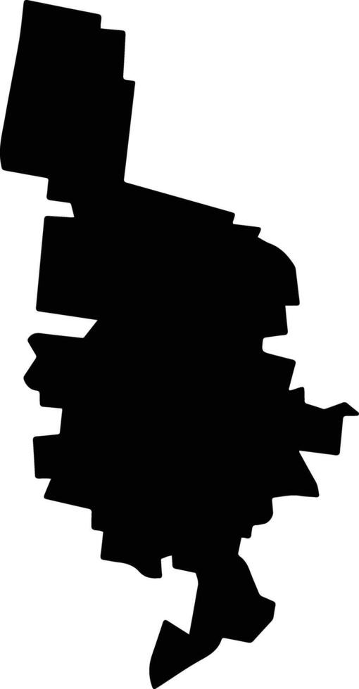 Baca Mexico silhouette map vector
