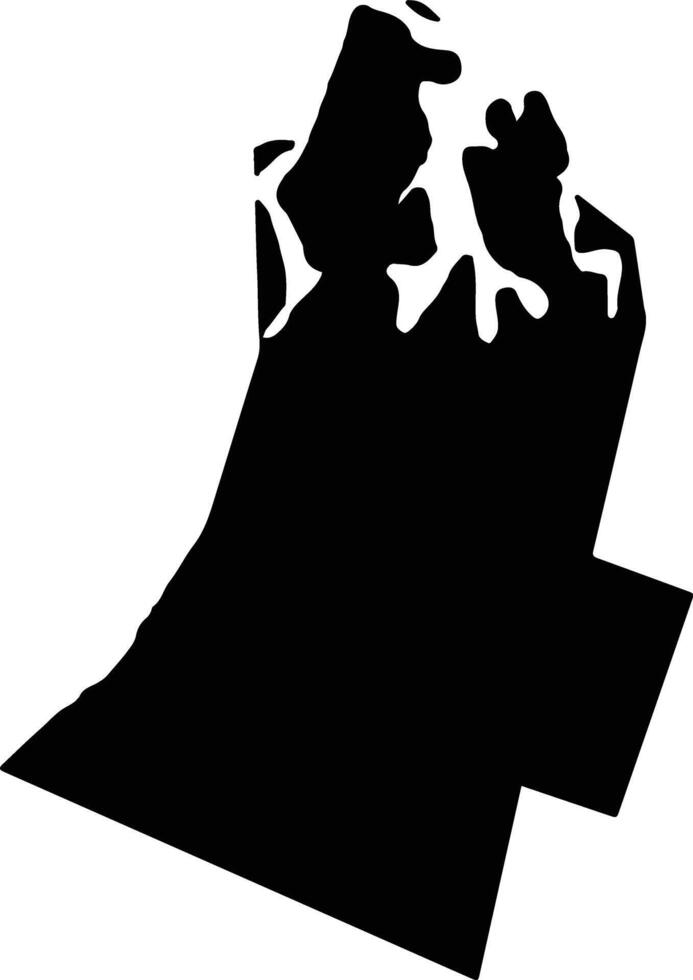 Bacabeira Brazil silhouette map vector