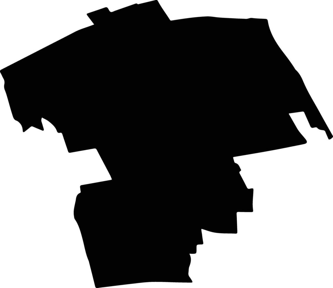 BACANI Romania silhouette map vector