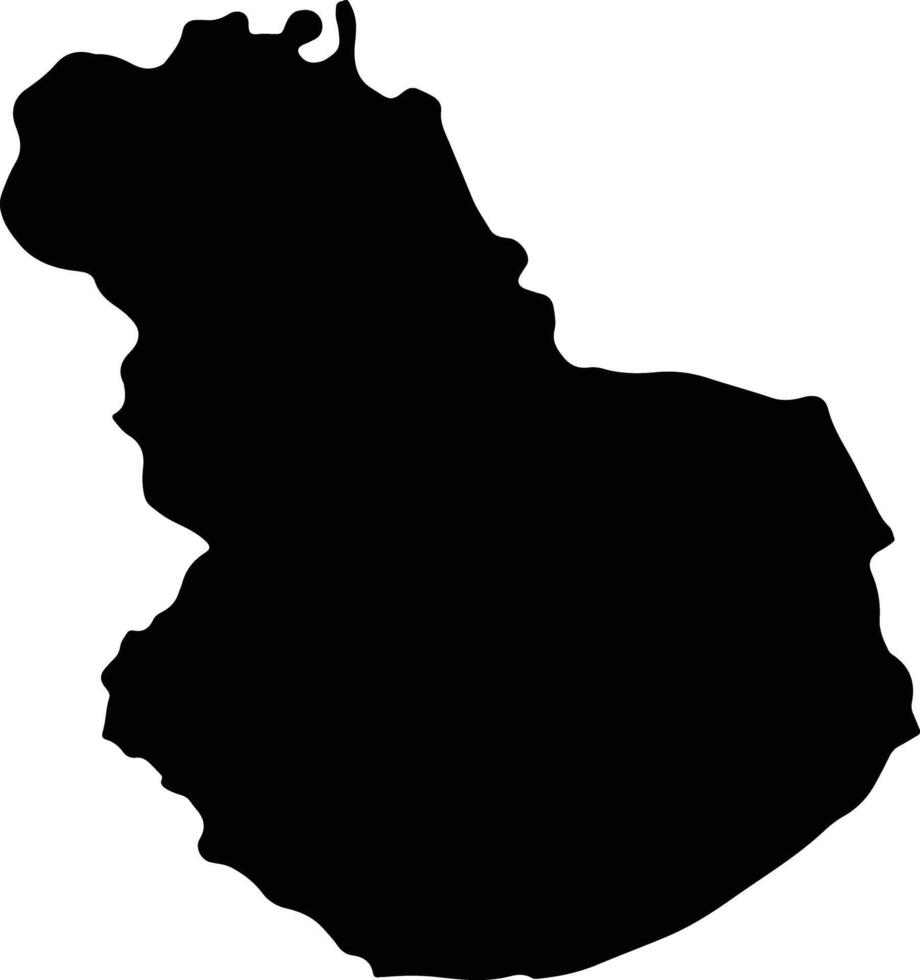 Bacho Thailand silhouette map vector