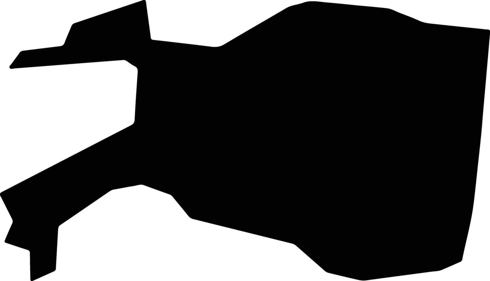 Bachuxian China silhouette map vector