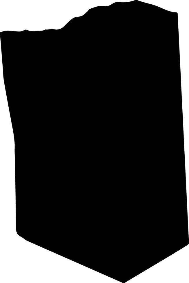 BADHAN Somalia silhouette map vector