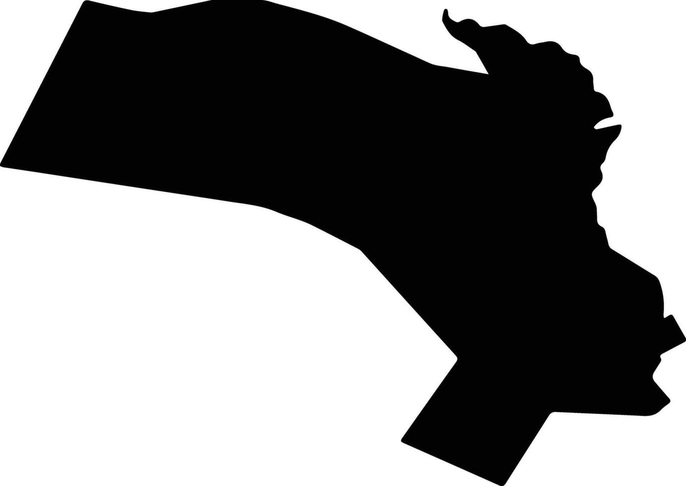 Badr Egypt silhouette map vector