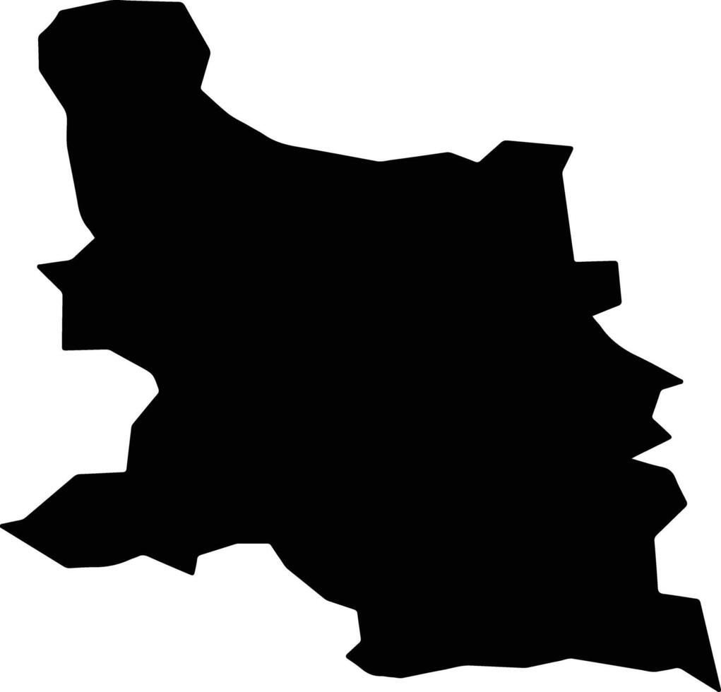 Baden Switzerland silhouette map vector