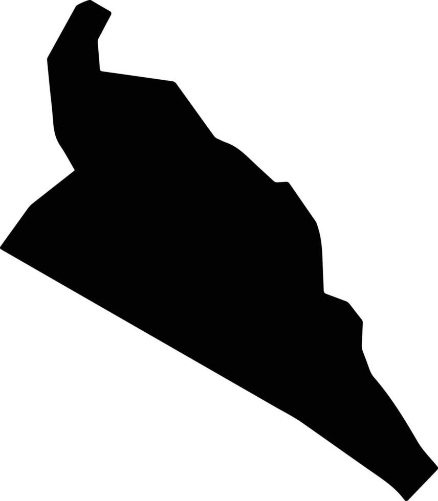 Bagatelle Saint Lucia silhouette map vector