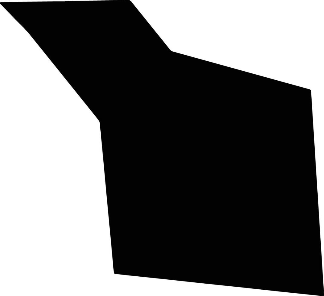 Bagaroua Niger silhouette map vector