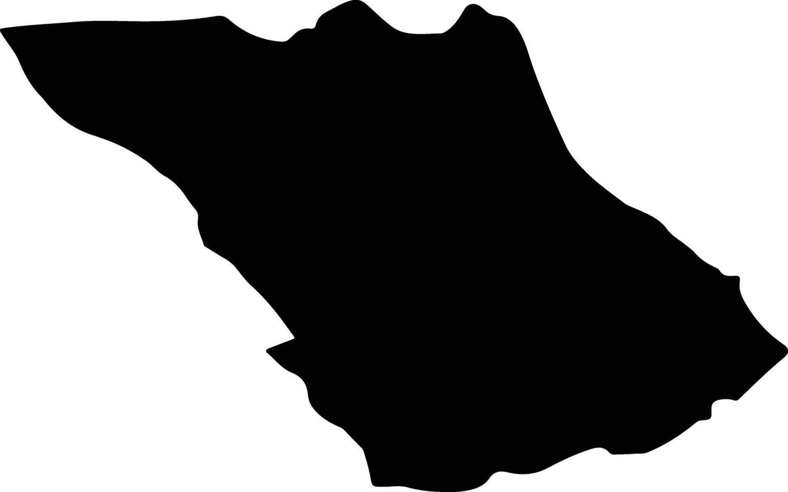 Baghmalek Iran silhouette map vector