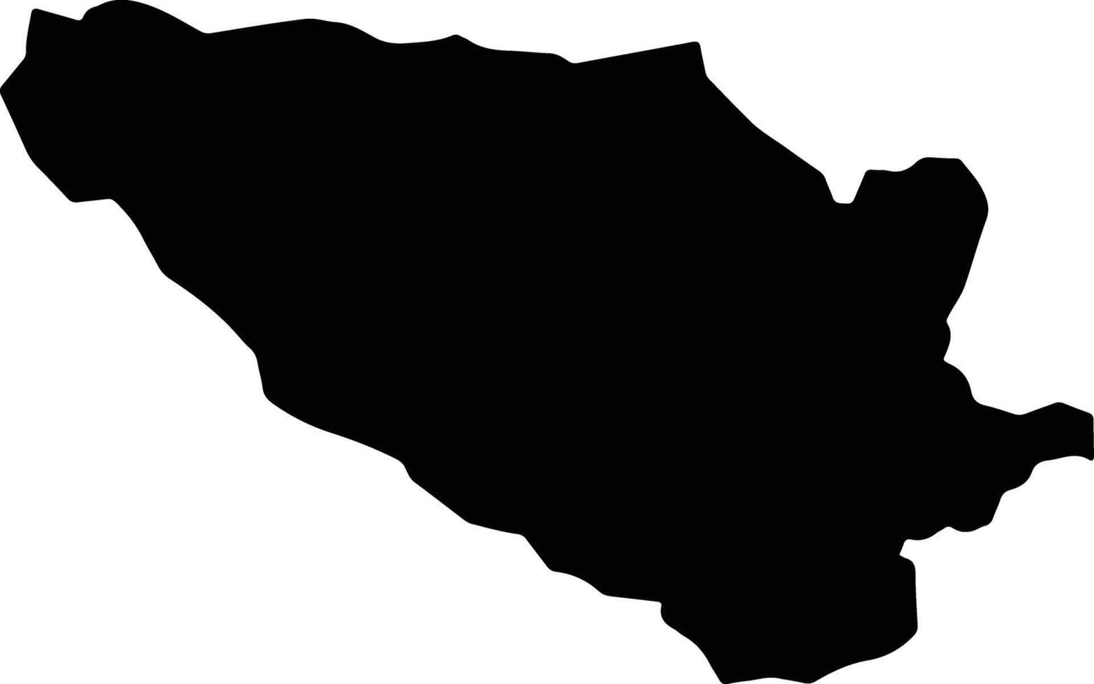 Baghlani Jadid Afghanistan silhouette map vector