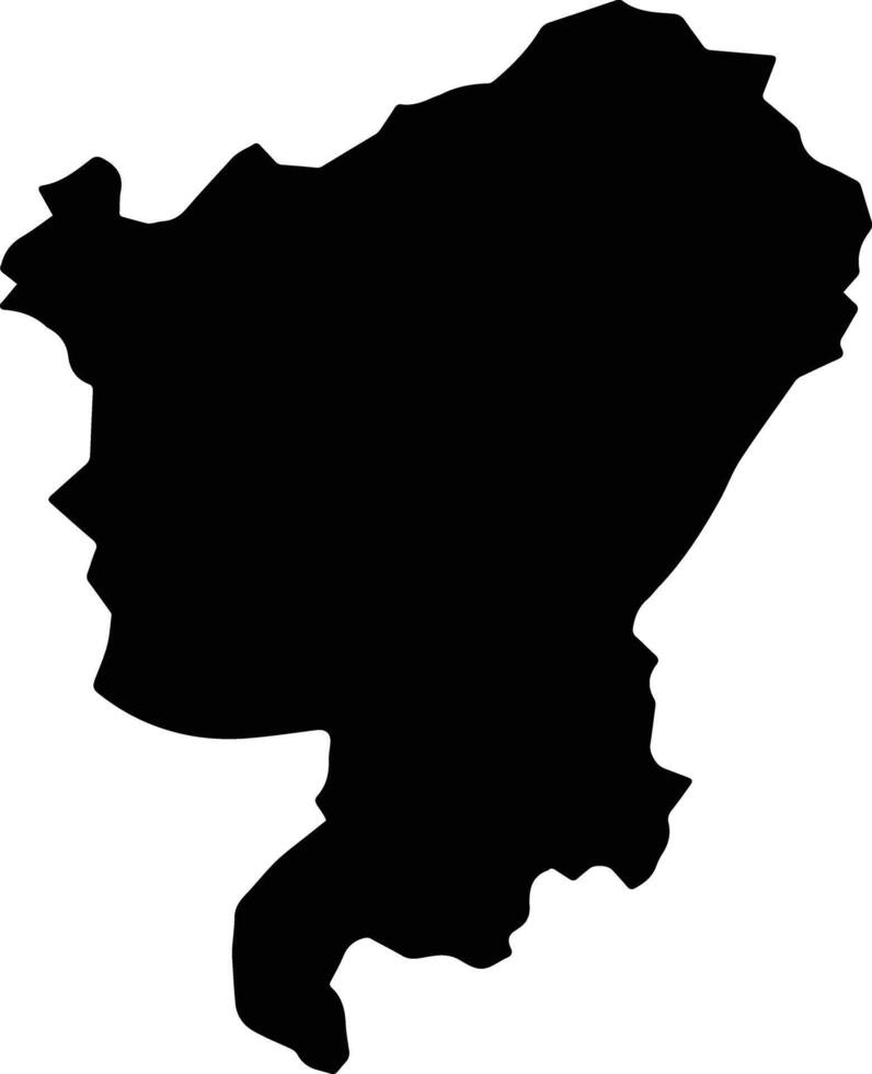 Baghran Afghanistan silhouette map vector