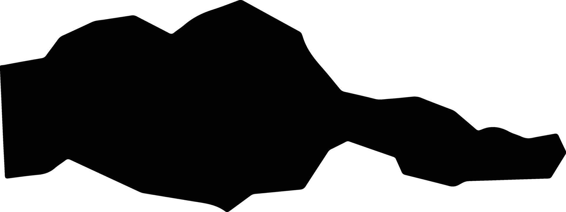 Bagram Afghanistan silhouette map vector