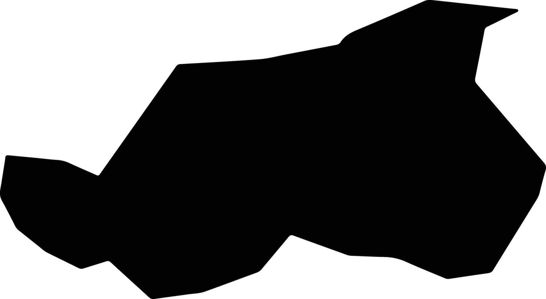 Bagrami Afghanistan silhouette map vector