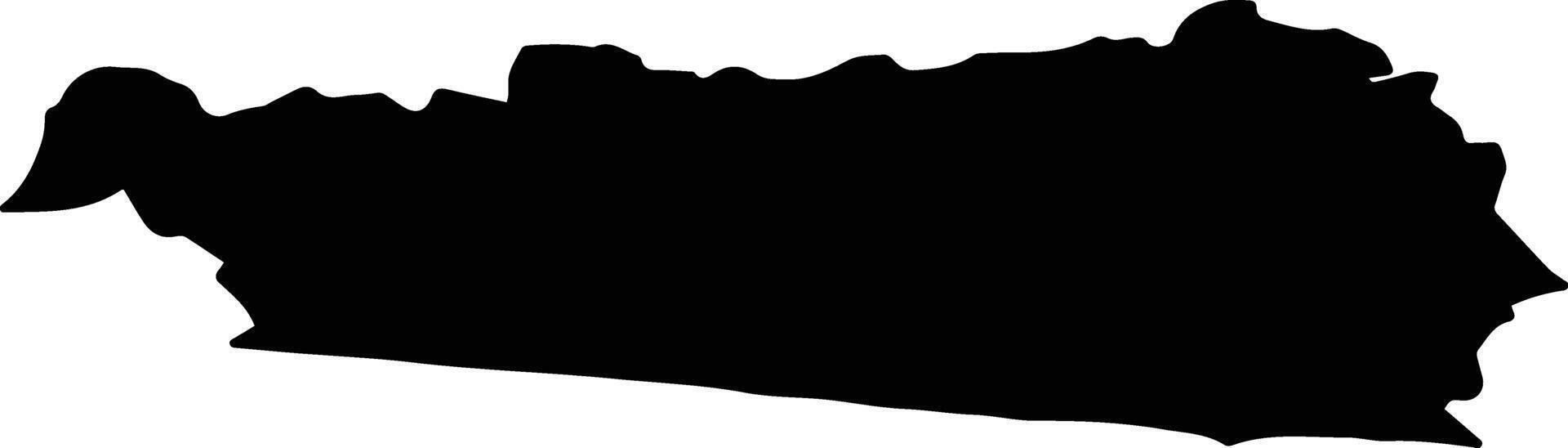 Bagrationovsky District Russia silhouette map vector