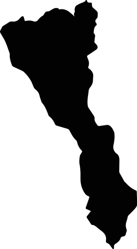 Bagre Brazil silhouette map vector