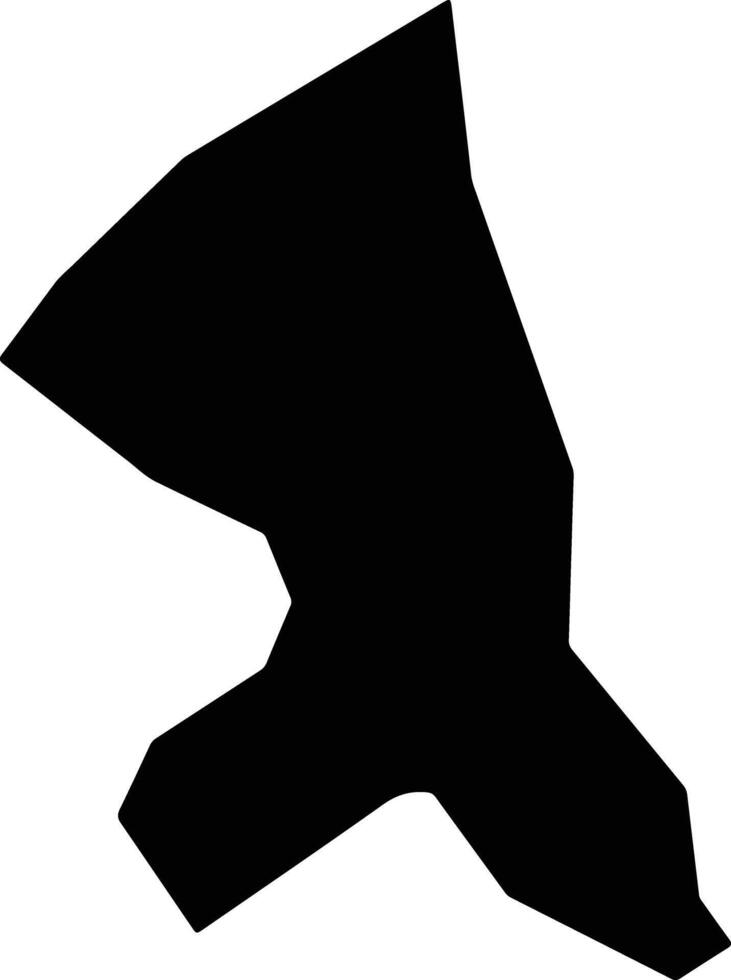 Baharestan Iran silhouette map vector