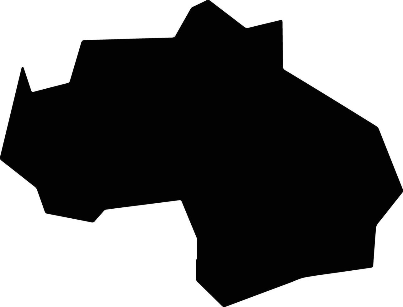 Bagwai Nigeria silhouette map vector