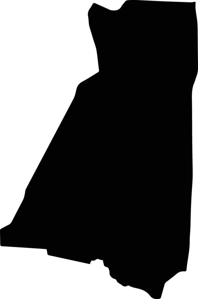 Baherden Turkmenistan silhouette map vector