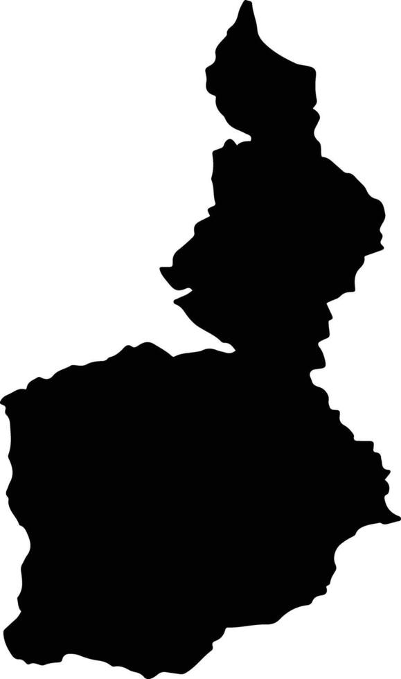 BAIA DE CRIS Romania silhouette map vector