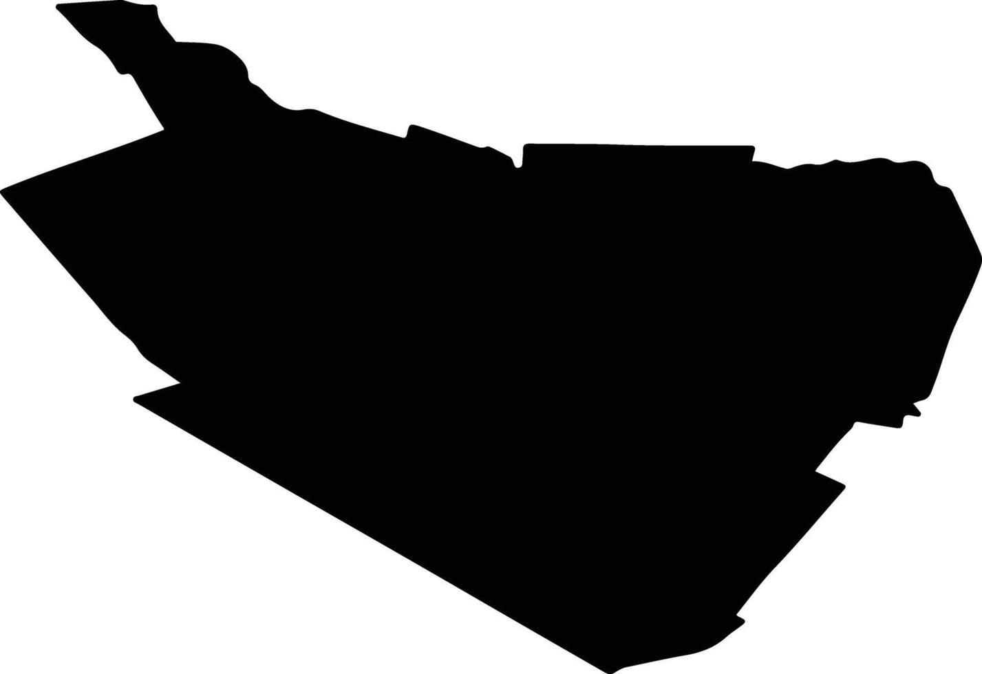 BAICOI Romania silhouette map vector