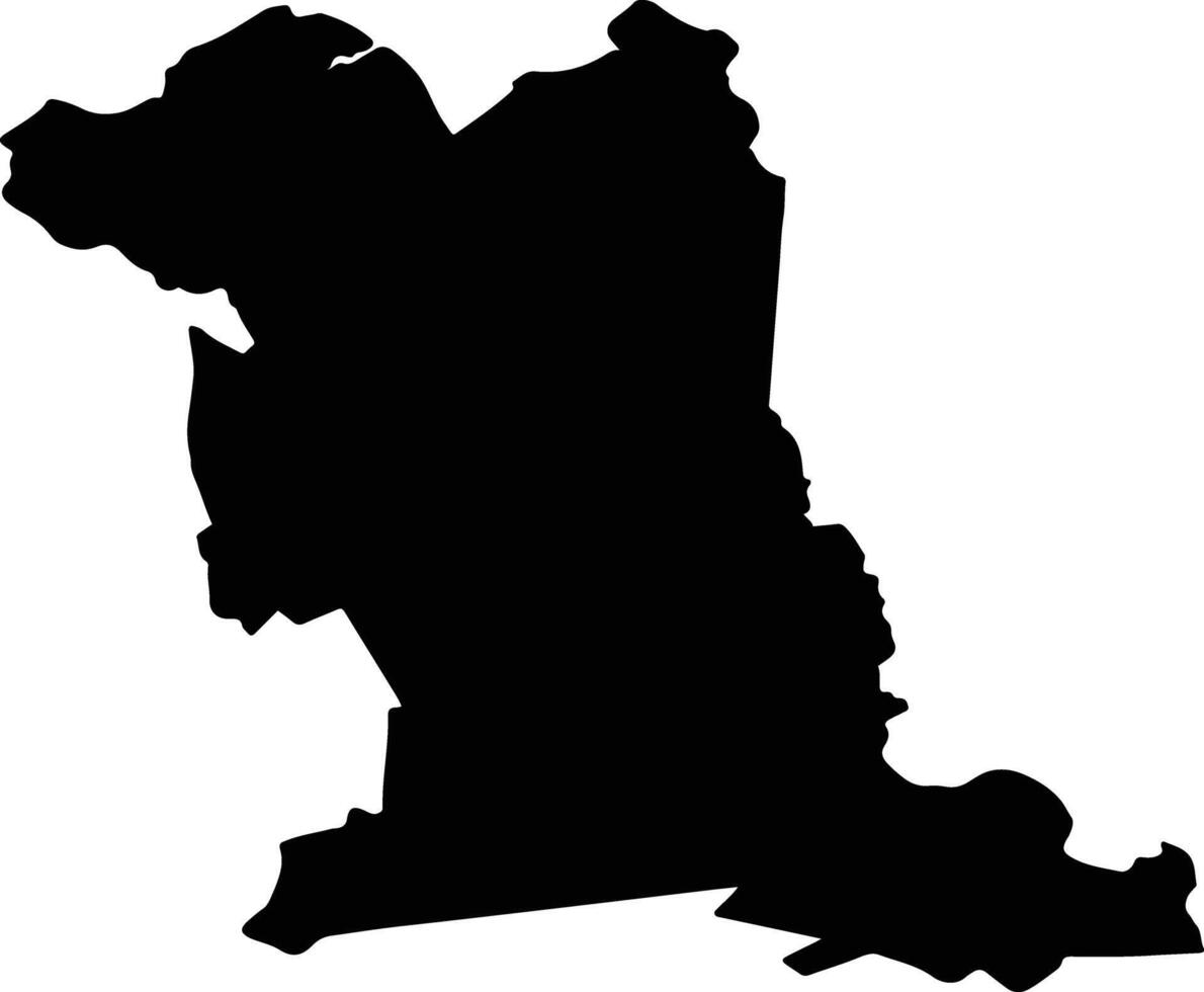 BAIA Romania silhouette map vector
