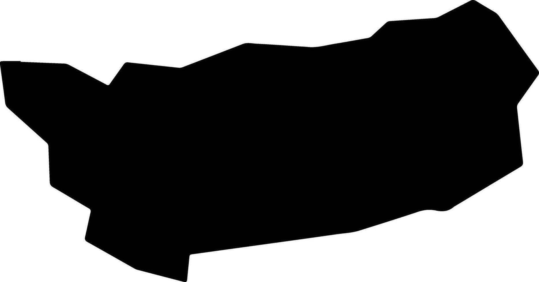 Baichengxian China silhouette map vector