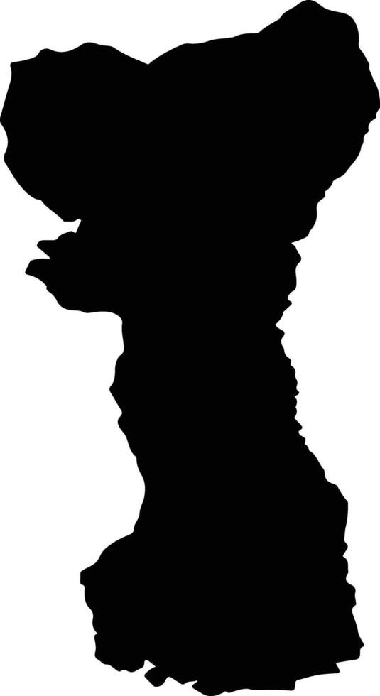 BAIA DE FIER Romania silhouette map vector