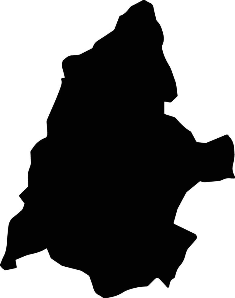 Baileys Vale Jamaica silhouette map vector