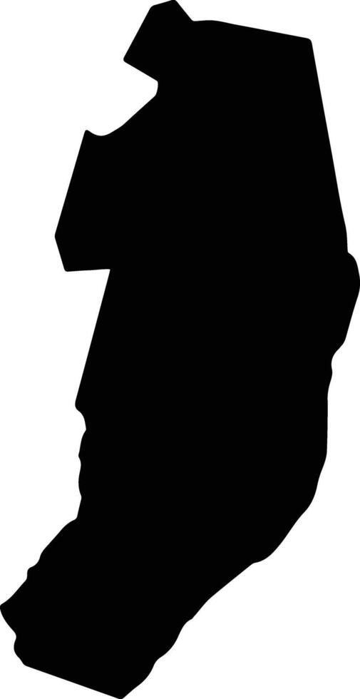 Baixa Grande do Ribeiro Brazil silhouette map vector
