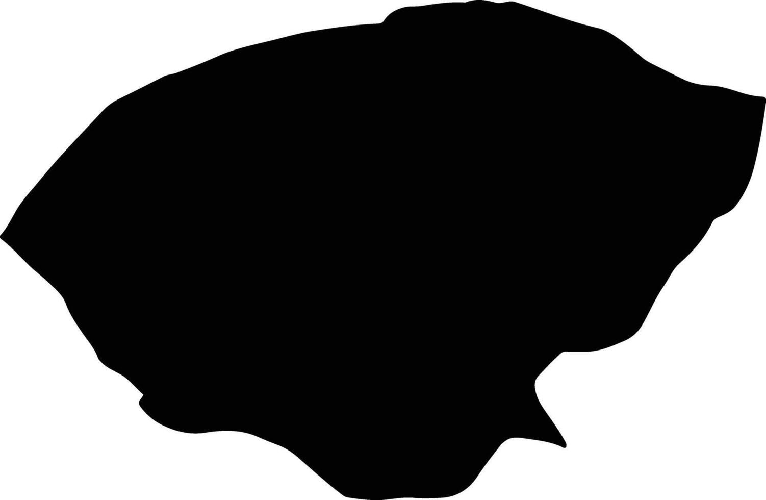 Bajestan Iran silhouette map vector