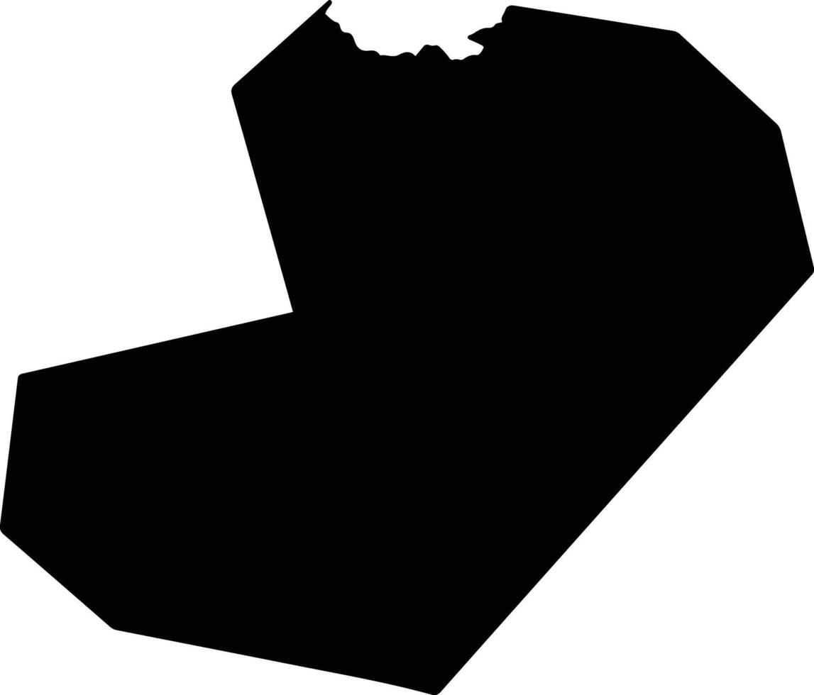 Bajhang Nepal silhouette map vector