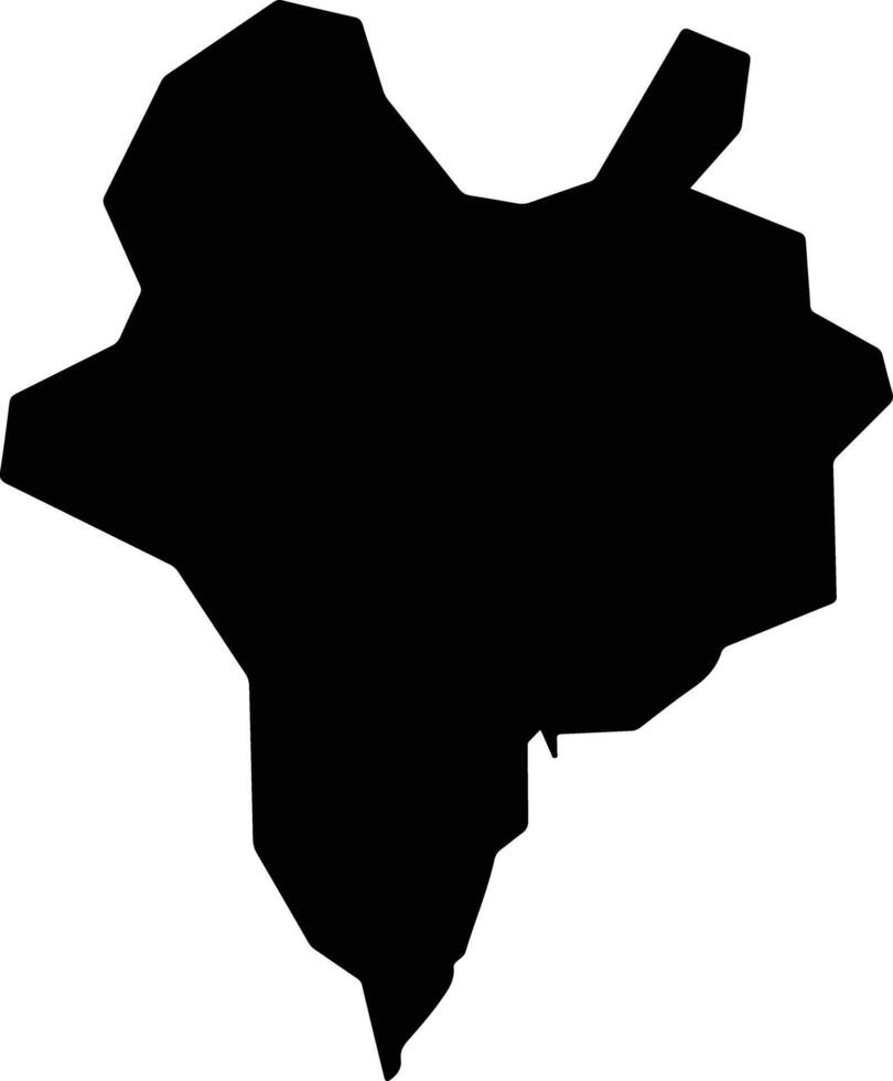 Bajos de Haina Dominican Republic silhouette map vector