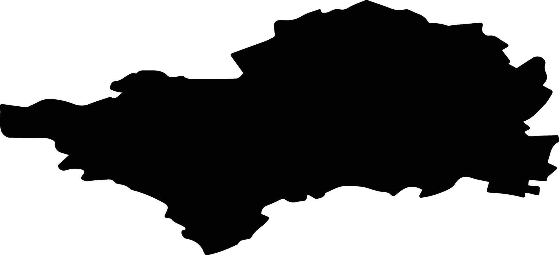 Bakalinsky District Russia silhouette map vector