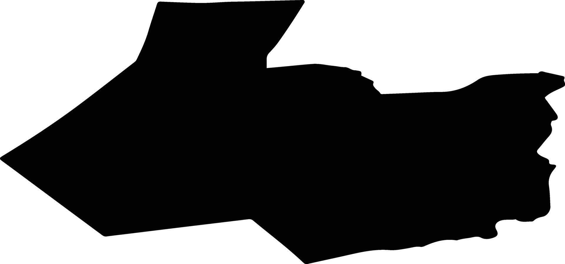 Bakcharsky District Russia silhouette map vector