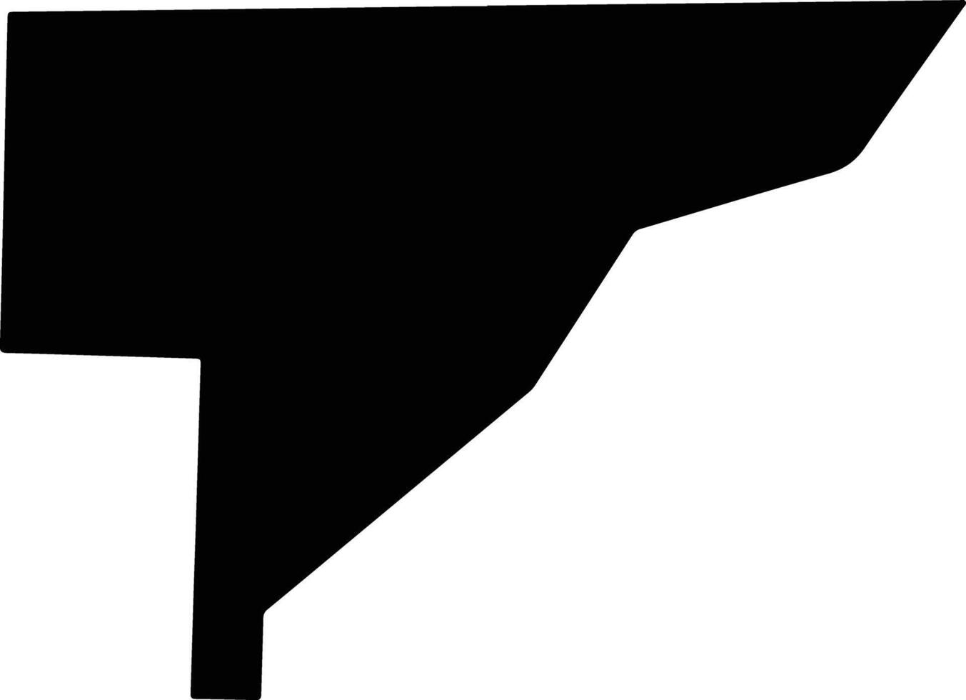 Baker United States silhouette map vector
