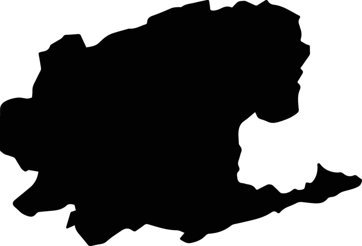 Bala Buluk Afghanistan silhouette map vector